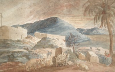 Arkadiskt landskap av Abraham Genoels