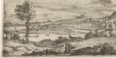 Landskap med flod av Abraham Genoels