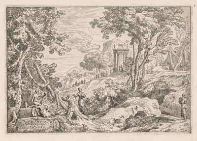 Landskap med tempel Klassiska landskap (serietitel) av Abraham Genoels
