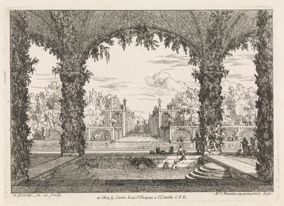 Trädgård med badkar Architectural Gardens (serietitel) av Abraham Genoels