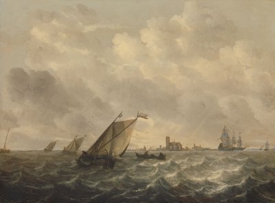 Flodutsikt, ca 1643-1650 (olja på pannå) av Abraham Hendricksz van Beyeren