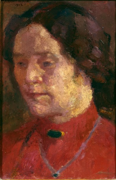 Porträtt av konstnärens hustru av Abraham Hermanjat