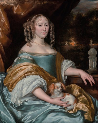 JPorträtt av Jacquemijna Le Pla av Abraham Lambertsz van den Tempel