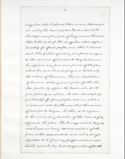 Autografmanuskript av Lincolns sista tal som president, levererat i Washinton, D.C., från Vita husets fönster på kvällen den 11 april 1865 av Abraham Lincoln