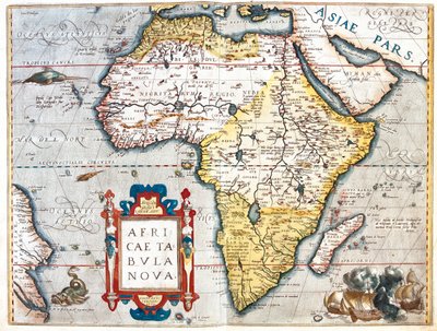 Afrika av Abraham Ortelius