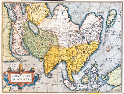 Asien av Abraham Ortelius