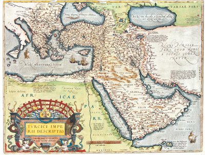 Kroatien, Rumänien, Bosnien och Hercegovina, Serbien, Bulgarien, Montenegro, Kosovo, Albanien, Makedonien, Grekland, Turkiet, södra Ryssland, Georgien, Azerbajdzjan, Armenien, Iran, Irak, Syrien, Libanon, Israel, Jordanien, Saudiarabien, Kuwait, Qatar, Bah av Abraham Ortelius
