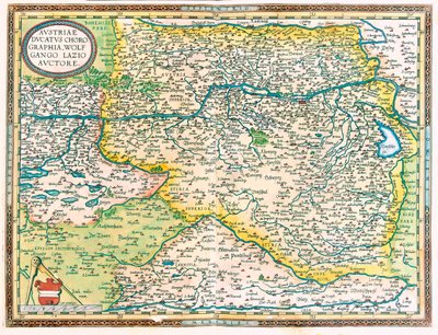 Östra Österrike av Abraham Ortelius