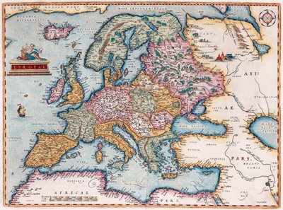 European From: The Theatre of the World, 1579 av Abraham Ortelius