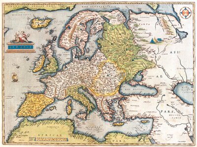 Europa av Abraham Ortelius