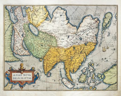 Karta över Asien, från Världens Teater av Abraham Ortelius av Abraham Ortelius
