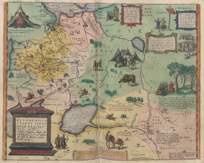 Karta över Ryssland Från: Världskarta av Abraham Ortelius