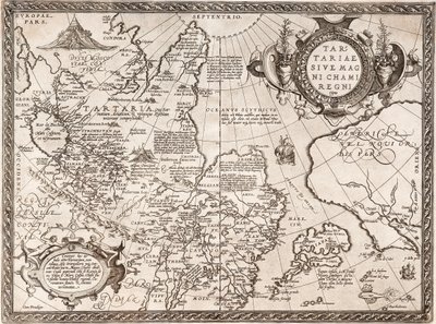 Karta över Ryssland Från: Världskarta av Abraham Ortelius
