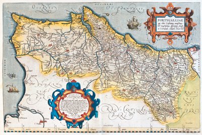 Portugal av Abraham Ortelius