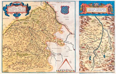 Region-a: Centre, Burgundy, Auvergne, Limousin Region-b: Auvergne, Frankrike av Abraham Ortelius