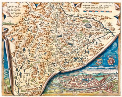 Salzburg, Österrike av Abraham Ortelius