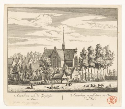 Utsikt över Amstelveen av Abraham Rademaker