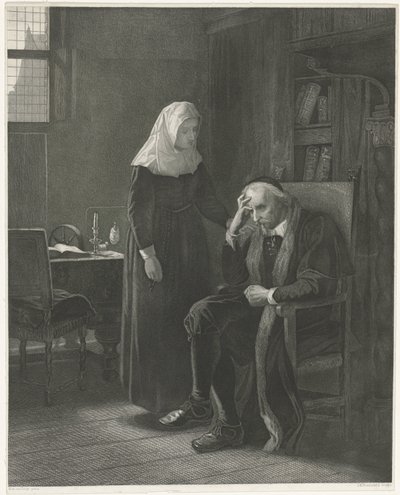 Utsikt över Cleves Cleef 1650 (titel på objekt) av Abraham Rademaker