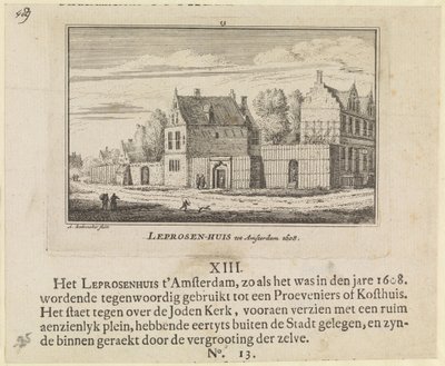 Spetälskesjukhuset i Amsterdam, 1608 av Abraham Rademaker