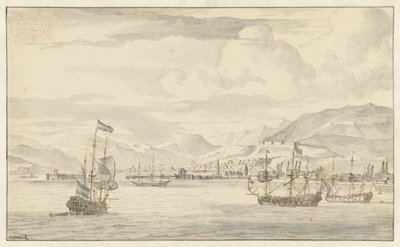 Utsikt över Smyrna (Izmir) av Abraham Storck