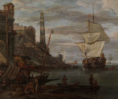 Hamnscen av Abraham Storck