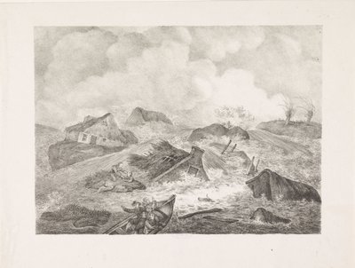 Kamperdijkens genombrott, 1825 av Abraham Vinkeles