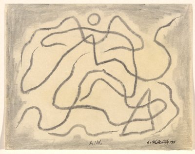Rytmiska linjer (abstraktion) av Abraham Walkowitz