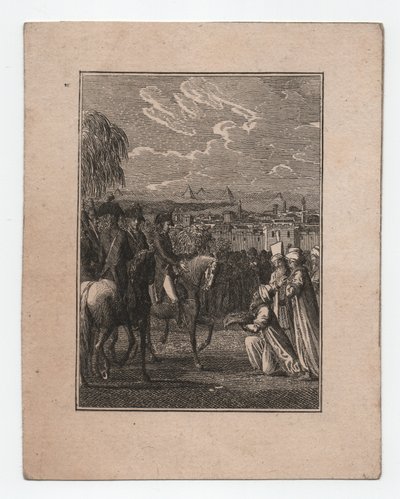 Napoleon i Egypten, ca. 1795 (gravyr) av Abraham Wolfgang Küffner