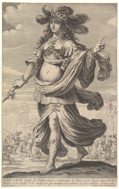 Zenobia, en illustration från Pierre Le Moynes 