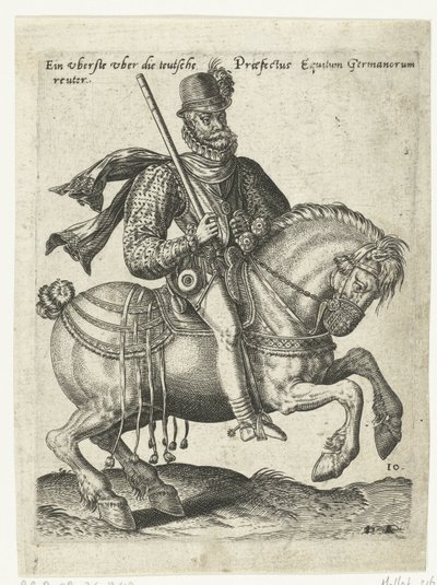 tysk ryttarbefälhavare av Abraham de Bruyn (attributed to)