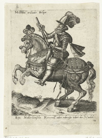 holländsk ryttare befälhavare av Abraham de Bruyn (attributed to)
