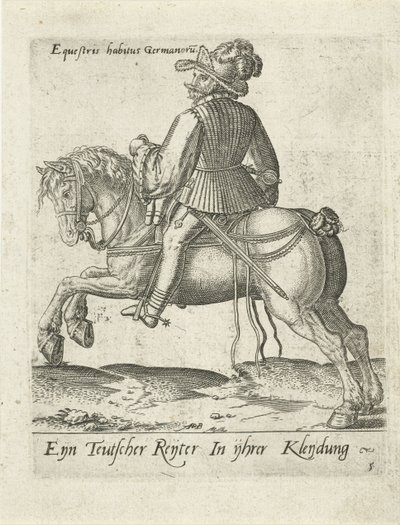 tysk ryttare av Abraham de Bruyn