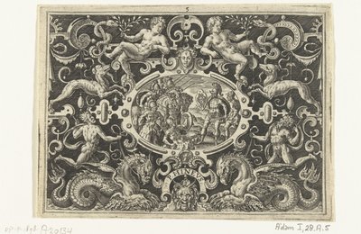 Perseus visar sin Medusa-sköld för Phineus PHINEUS (titel på objekt) av Abraham de Bruyn