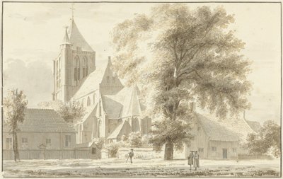 Geffens kyrka av Abraham de Haen (II) (attributed to)