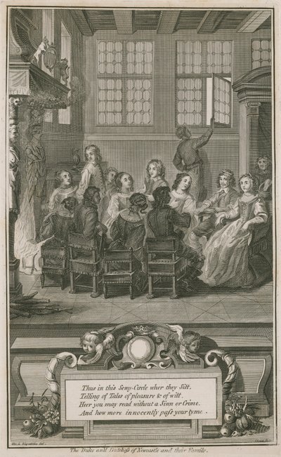 Hertigen och hertiginnan av Newcastle och deras familj av Abraham van Diepenbeeck