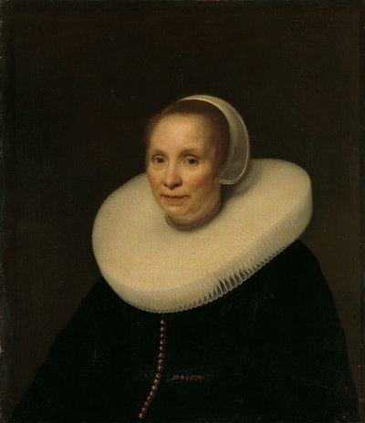 Porträtt av en kvinna av Abraham van den Tempel