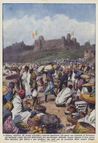 En italiensk Gondar av Achille Beltrame