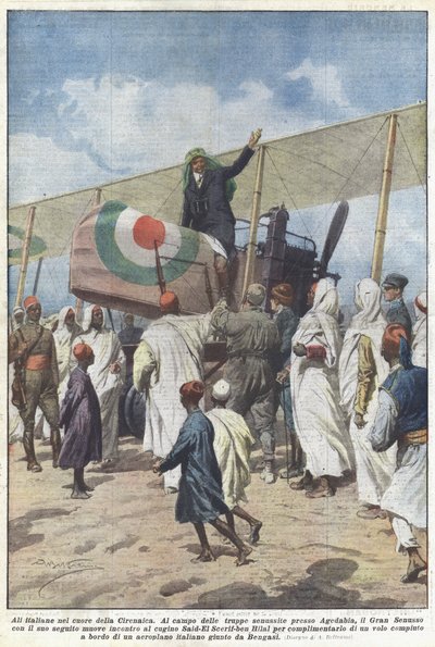 Italienska vingar i hjärtat av Cyrenaica av Achille Beltrame