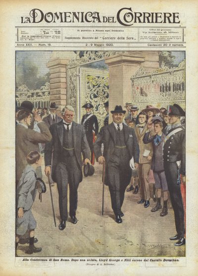 På San Remo-konferensen av Achille Beltrame
