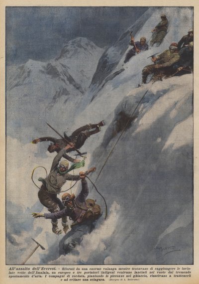 Allassalto dell Everest av Achille Beltrame