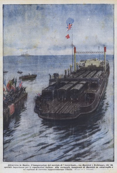 Tvärs över kanalen av Achille Beltrame