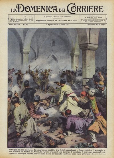 Slag i en moské av Achille Beltrame