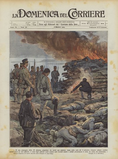 Av en kampanj av den japanska III-divisionen, vad tar jag emot en rysk position? av Achille Beltrame