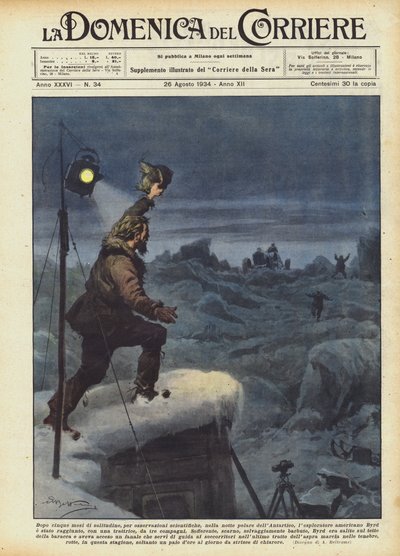 Efter fem månaders ensamhet, för vetenskapliga observationer, i Antarktis polarnatt? av Achille Beltrame