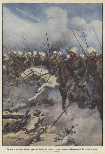Under den segerrika ryska offensiven i Galicien av Achille Beltrame