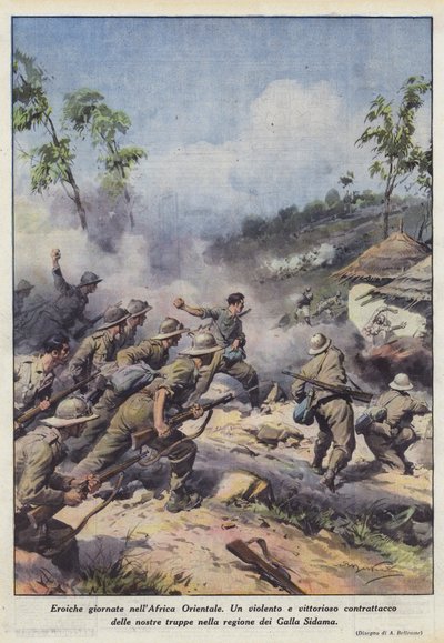 Heroiska dagar i Östafrika av Achille Beltrame