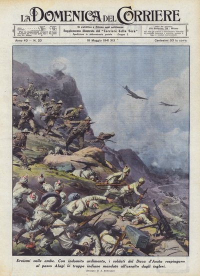 Hjältemod på båda av Achille Beltrame