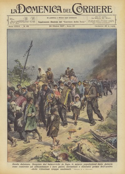 Smärtsam exodus av Achille Beltrame