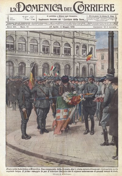 Italiensk-belgisk broderskap i Bryssel av Achille Beltrame