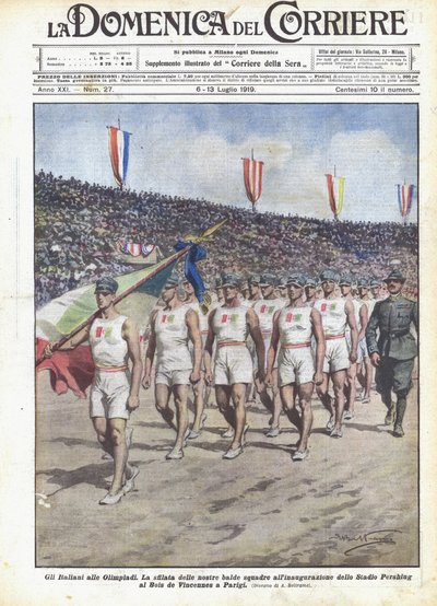 Italienarna i OS av Achille Beltrame